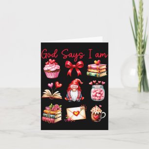 God Say I Am For Kids Girls Women Boys Mens Valent Card