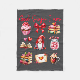 God Say I Am For Kids Girls Women Boys Mens Valent Fleece Blanket