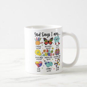 God Say I Am Strong Christian Autism Awareness Coffee Mug