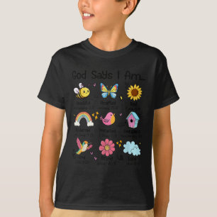 God Says I Am Bee Spring Christian Funny Easter Da T-Shirt