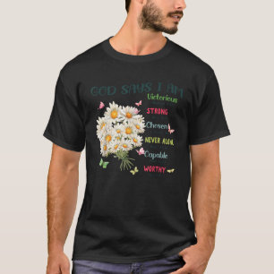 God Says I Am Bible Verse Cute Christian Jesus Kid T-Shirt