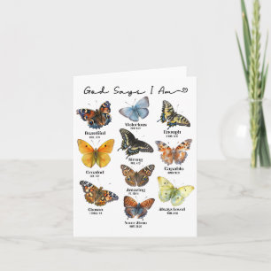 God Says I Am Bible Verse Religious Christian Butt Card