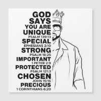 God Says I AM Black King Melanin Man Bruh Bro Love
