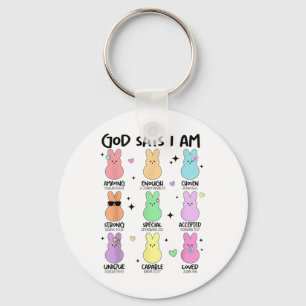God Says I Am Christian Boys Girls Toddler Kids Ea Key Ring