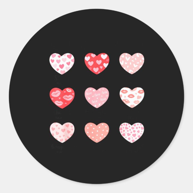 God Says I Am Christian Faith Heart Valentine Jesu Classic Round Sticker (Front)