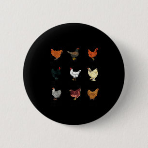 God Says I Am Christian Women Girls Kids Chicken B 6 Cm Round Badge