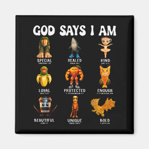 God Says I Am Quirky Italian Brainrot Scripture De Magnet