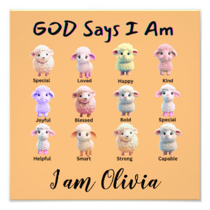 God says I am ... sheep Poster