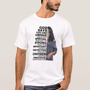God Says Michelle Obama Women History Month Love M T-Shirt