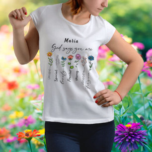 God Says You Are Enough Christian T-Shirt