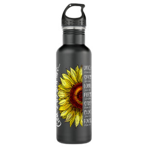 God Says You Are Sunflower Christian Bible Verses  710 Ml Water Bottle