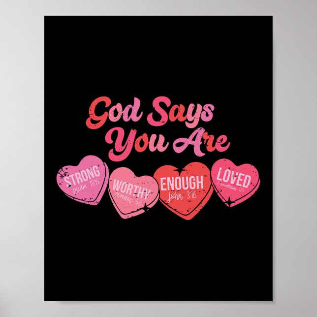 God Says You Are Valentine  Poster (Front)