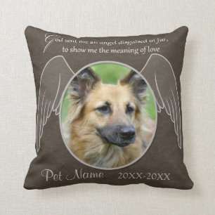 God Sent an Angel Pet Sympathy Custom Cushion