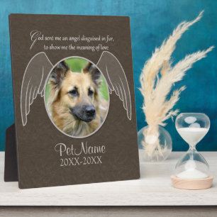 God Sent an Angel Pet Sympathy Custom Plaque
