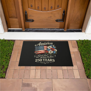 God Shed His Grace On Thee USA 250th Anniversary Doormat
