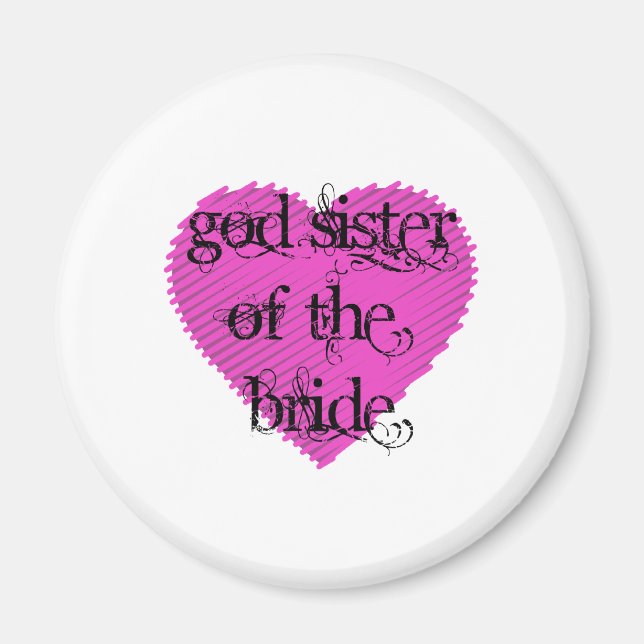 God Sister of the Bride Magnet (Front)