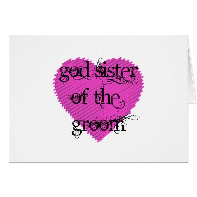 God Sister of the Groom (Front Horizontal)