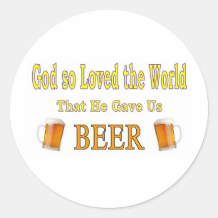 God So Loved the World Classic Round Sticker