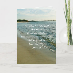 God So Loved the World Folded Greeting Card