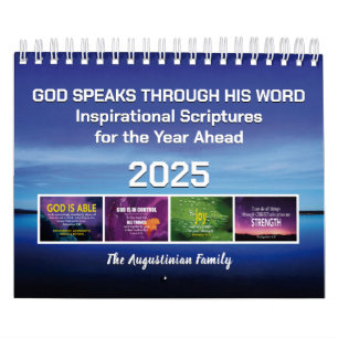 GOD SPEAKS Inspirational Christian Custom 2021 Calendar