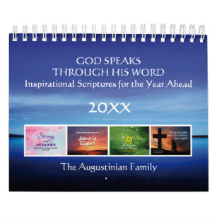 GOD SPEAKS Inspirational Scripture PERSONALIZED Calendar