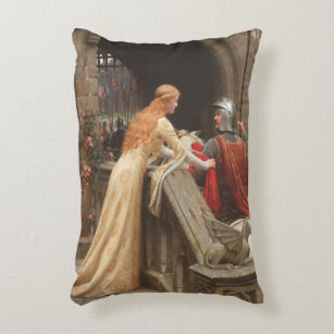 God Speed by Edmund Blair Leighton, c. 1900 Decorative Cushion