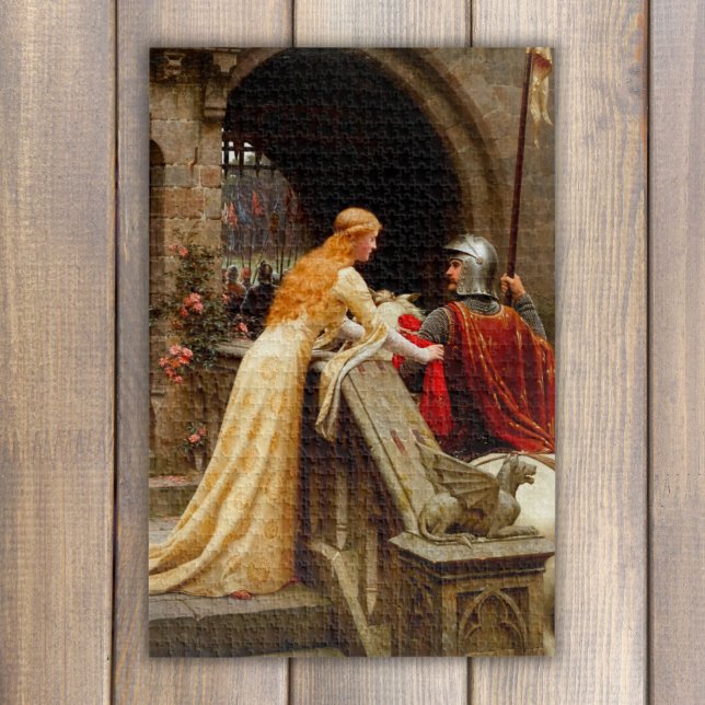God Speed Edmund Leighton Fine Art Mediaeval Jigsaw Puzzle (Creator Uploaded)