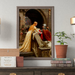 God Speed Edmund Leighton Fine Art Mediaeval Poster