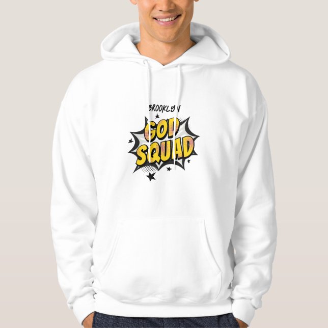 God Squad Christian youth group Sunday school Hoodie (Front)