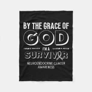 God Survivor Neuroendocrine Cancer Awareness Fleece Blanket