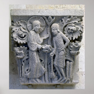 God telling Adam to work the land Poster