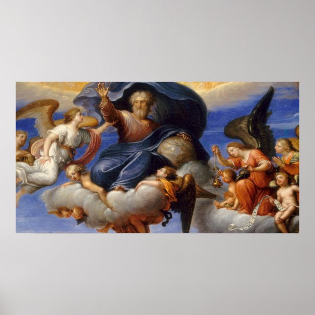 God the Father - Circle of Pierre Mignard Fine Art Poster (Front)