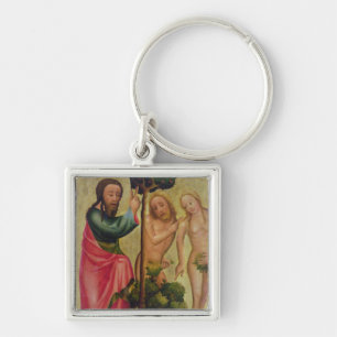 God the Father Punishes Adam and Eve Key Ring