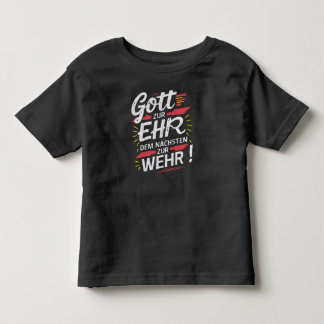 God to honor, neighbor to defend - Fire Department Toddler T-Shirt