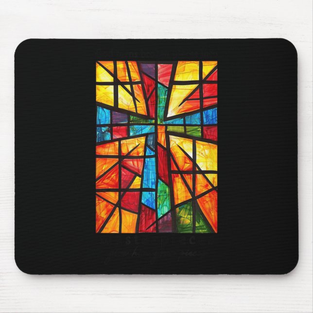 God Turns Broken Pieces Into Masterpieces Give Him Mouse Pad (Front)