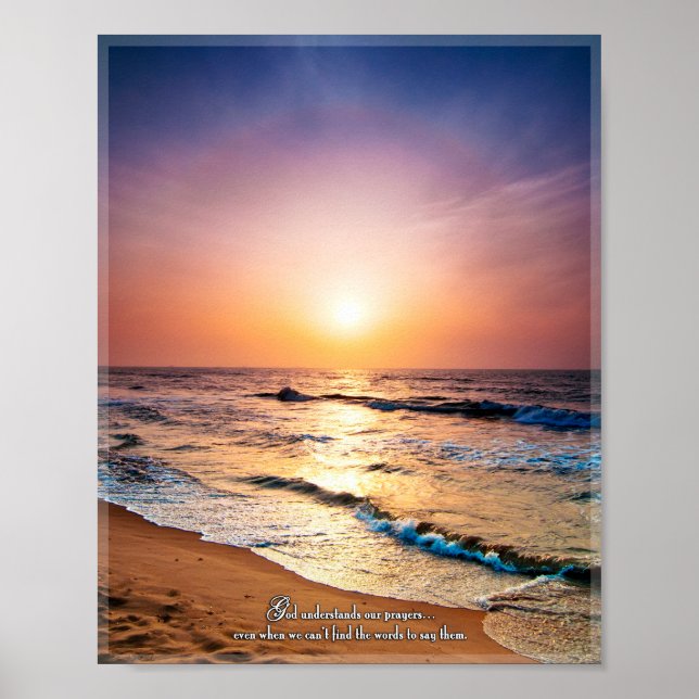 God Understands Our Prayers Even When.. Poster (Front)