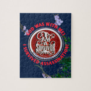 "GOD WAS WITH ME " I AM A SURVIVOR         JIGSAW PUZZLE