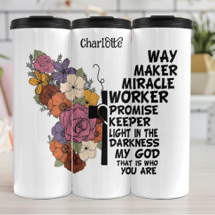God: Way Maker, Miracle Worker Thermal Tumbler