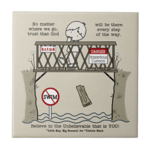 God Will Be There Ceramic Tile