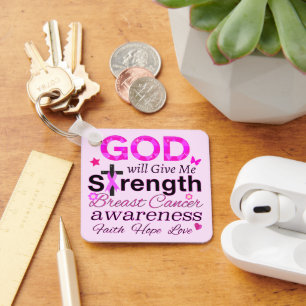 GOD Will Give Me Strength Key Ring