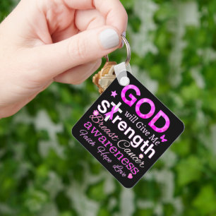GOD Will Give Me Strength Key Ring
