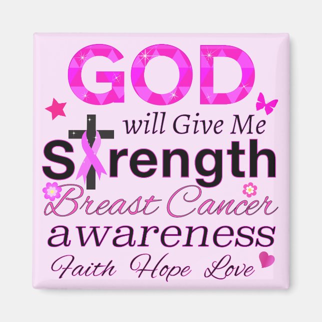 GOD Will Give Me Strength Magnet (Front)
