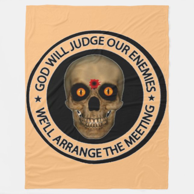GOD WILL JUDGE OUR ENEMIES FLEECE BLANKET (Front)