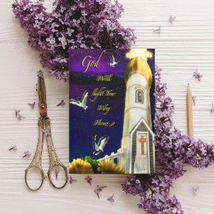 God Will Light Your Way Home Get Well Announcement