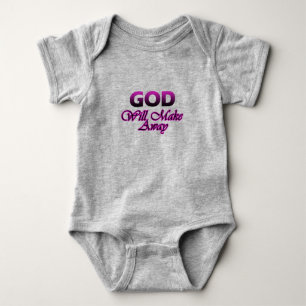 God will make away baby bodysuit