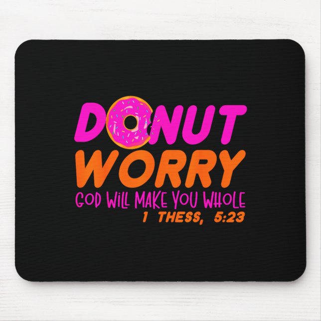 God Will Make You Whole Funny Men Women Jesus Doug Mouse Pad (Front)