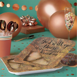 God Will Open Doors" Party Plates