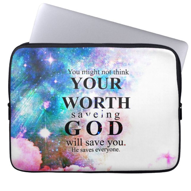 God Will Save You Laptop Sleeve (Front)