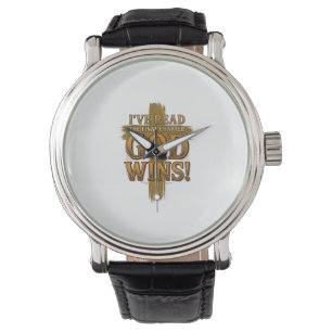 God Wins Christian Vintage Cross Typography Shirt_ Watch