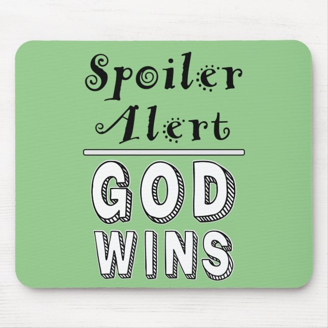 God Wins Mouse Pad (Front)